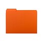 Smead Interior File Folders, 1/3-Cut Tab, Letter Size, Orange, 100/Box (10259)