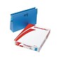 Pendaflex SureHook Reinforced Hanging File Folders with Box Bottom, 1/5-Cut Tab, Legal Size, Blue, 25/Box (PFX 59303)