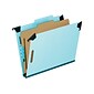 Pendaflex Classification Hanging File Folders, 1/3-Cut Tab, Letter Size, Light Blue, 10/Box (PFX 59251)