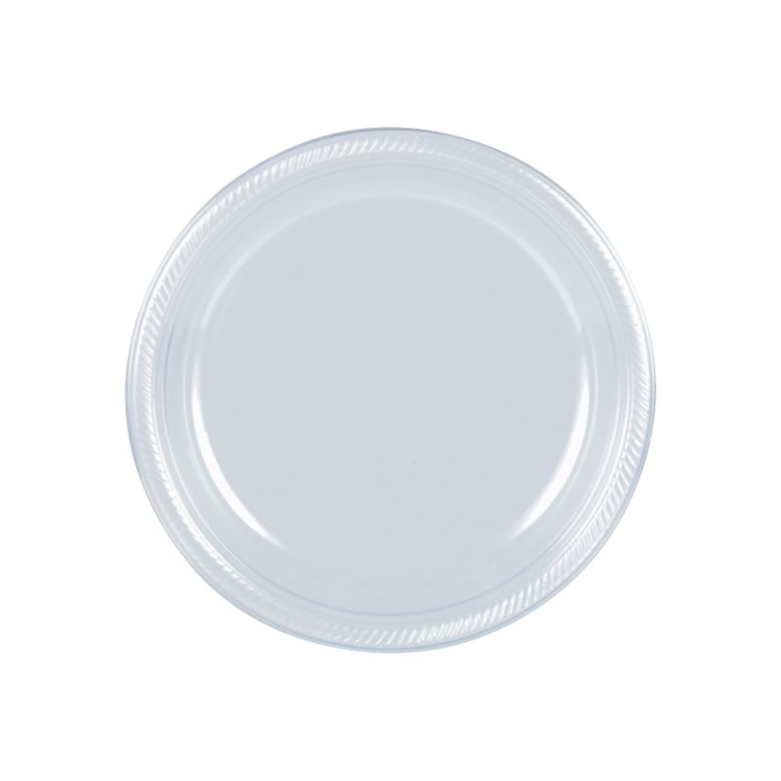 Amscan Plastic Plates, Clear, 50/Pack, 3 Packs (630730.86)