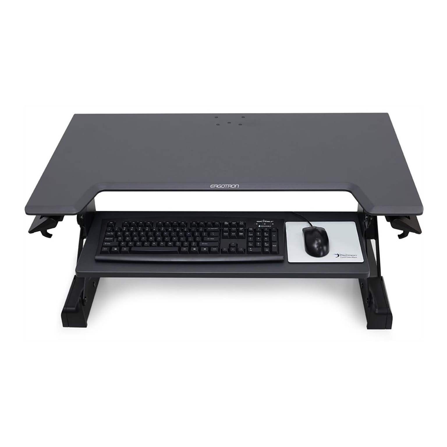 Ergotron WorkFit-TL 38W Adjustable Standing Desk Converter, Black/Dark Gray (33-406-085)