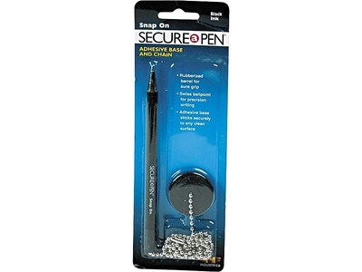 MMF Industries Secure-A-Pen Counter Top Pen, Medium Point, Black Ink (28904)