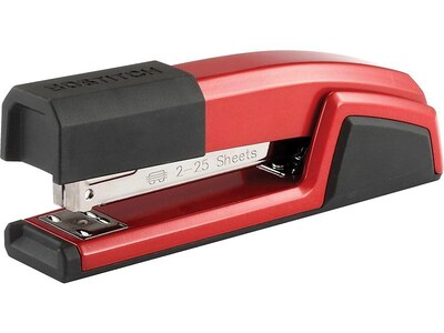 Bostitch Epic Desktop Stapler, 25 Sheet Capacity, Red (B777-RED)