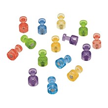 Quartet Magnetic Push Pins, Assorted Colors, 20/Pack (MPPC)