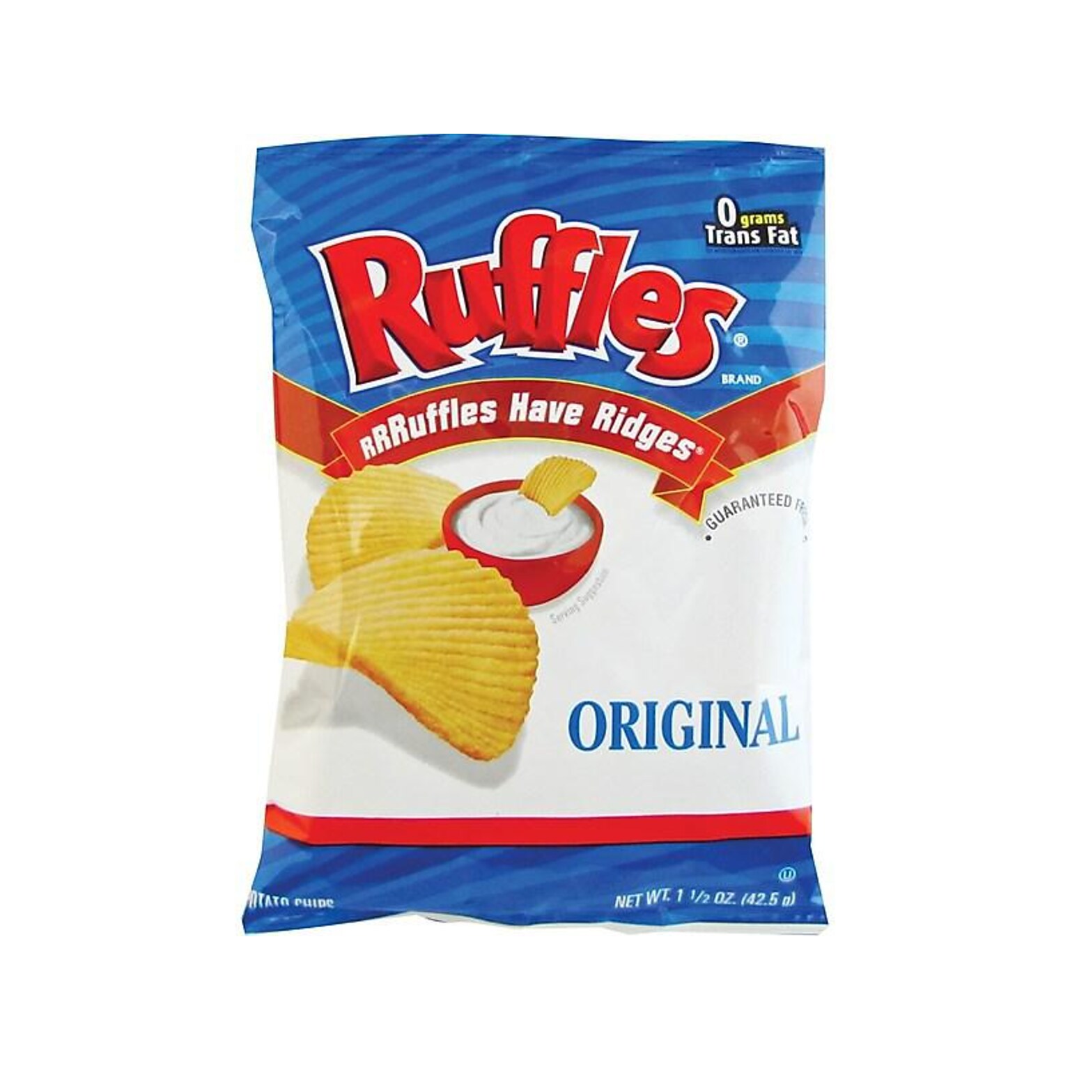 Ruffles Original Potato Chips, 1.5 oz., 64/Carton (44363)