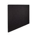 Quartet Oval Office Fabric Bulletin Board, Frameless, 3H x 4W (7684BK)