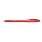 Pentel Sign Felt Pens, Fine Point, Red Ink, Dozen (S520B)
