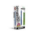 Zebra Z-Grip Retractable Ballpoint Pen, Medium Point, 1.0mm, Blue Ink, Dozen (22220)