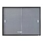 Quartet Fabric Enclosed Bulletin Board, Graphite Frame, 3'H x 4'W (2364S)