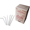 Berkley Square Polypropylene Straws 7.75, White, 400/Box (1245100)