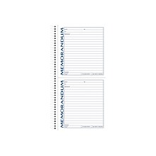 Adams Memo Message Pad, 5.5 x 11, Ruled, White, 50 Sheets/Pad (SC1157)