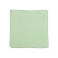 Rubbermaid Light Commercial Microfiber Rags, Green, 24/Pack (1820578)