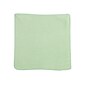 Rubbermaid Light Commercial Microfiber Rags, Green, 24/Pack (1820578)