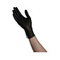 Ambitex N200BLK Series Powder Free Black Nitrile Gloves, XL, 100/Box (NXL200BLK)