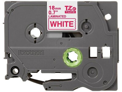 Brother P-touch TZe-242 Laminated Label Maker Tape, 3/4 x 26-2/10, Red On White (TZe-242)