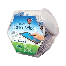 Falcon Dust-Off Touch Screen Wipes, Office Share Pack, 200/Pack (DMHJ)