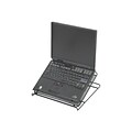 Safco Onyx 12.25W x 12.25D Steel Mesh Laptop Stand, Black (2161BL)
