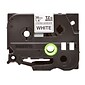 Brother P-touch TZe-S261 Laminated Extra Strength Label Maker Tape, 1-1/2" x 26-2/10', Black on White (TZe-S261)