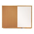 Quartet Standard Cork & Dry Erase Whiteboard, 3 x 2 (S553)