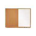 Quartet Standard Cork & Dry Erase Whiteboard, 4 x 3 (QTS554)