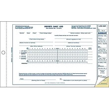 Rediform 2-Part Carbonless Drivers Daily Logs, 9.13L x 5.5W, 31 Sets/Book (REDS5031NCL)