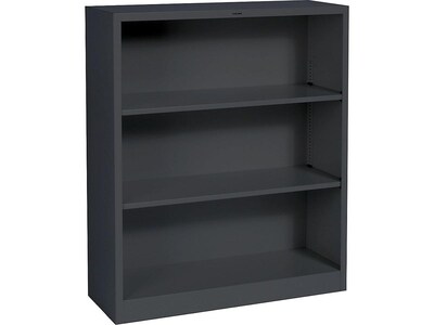 HON Brigade 3 Shelf 41"H Bookcase, Black Steel(HS42ABCP)