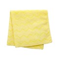 Rubbermaid HYGEN Microfiber Dry Cloths, Yellow, 12/Carton (FGQ61000YL00)