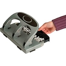 Officemate Deluxe 3-Hole Punch, 45 Sheet Capacity, Silver (90100)