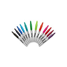 Sharpie Retractable Permanent Markers, Fine Tip, Assorted, 12/Pack (32707)