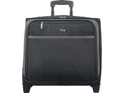 Solo New York The City Collection Dacota Laptop Rolling Briefcase, Metallic Trim Polyester (CLA901-4