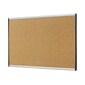 Quartet Arc Cubicle Cork Bulletin Board, Aluminum Frame, 18"H x 30"W (ARCB3018)
