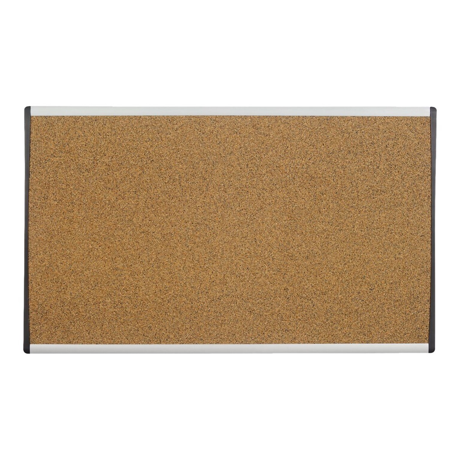 Quartet Arc Cubicle Cork Bulletin Board, Aluminum Frame, 14H x 24W (ARCB2414)