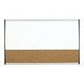 Quartet Arc Cubicle Cork & Dry Erase Whiteboard, Aluminum Frame, 2.5 x 1.5 (ARCCB3018)