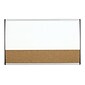 Quartet Arc Cubicle Cork & Dry Erase Whiteboard, Aluminum Frame, 2.5' x 1.5' (ARCCB3018)