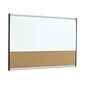 Quartet Arc Cubicle Cork & Dry Erase Whiteboard, Aluminum Frame, 2.5' x 1.5' (ARCCB3018)