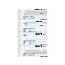 Rediform Money 3-Part Carbonless Receipt Book, 2.75 x 6.88, 200/Pack (S1657NCL)