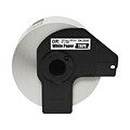 Brother DK-2243 Extra Wide Width Continuous Paper Labels, 4 x 100, Black on White (DK-2243)