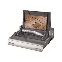 Fellowes Galaxy-E Comb Binding Machine, 500 Sheet Capacity, Metallic Silver/Black (5218301)