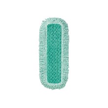 Rubbermaid Commercial HYGEN Microfiber Dust Mop Pad, Green (FGQ41800GR00)