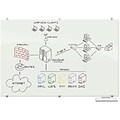 Best-Rite Visionary Glass Dry-Erase Whiteboard, 6 x 4 (83845)