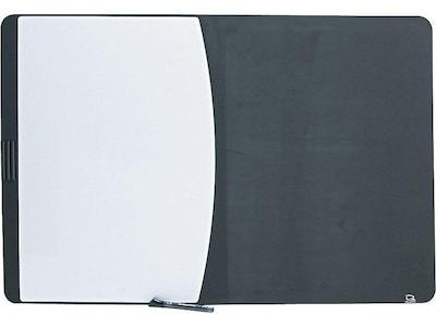 Quartet Designer Tack & Write Combination Dry-Erase Whiteboard, Plastic Frame, 3 x 2 (06545BK)