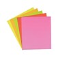 Pacon Neon Poster Boards, 2.5' x 2', Assorted Colors, 25/Carton (104234)