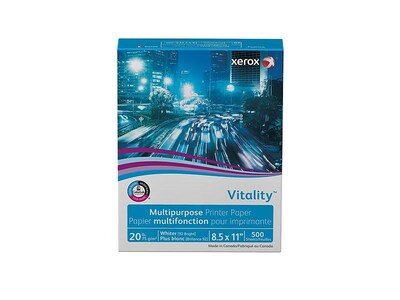 Xerox® Vitality® 8.5" x 11" Multipurpose Paper by the Pallet, 20 lbs., 92 Brightness, 40 Cartons/Pallet (3R02047)