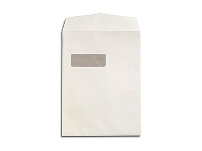 LUX Gummed Business Envelopes, 9 x 12, Bright White, 250/Box (1590-250)