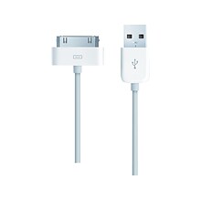 Apple Dock Connector to USB Cable for iPhone/iPad/iPod Touch, White (MA591G/C)