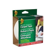 Duck Indoor/Outdoor Carpet Tape, 1.88 x 25 yds., White (442062)