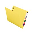 Smead End Tab Classification Folders, Shelf-Master Reinforced Straight-Cut Tab, Letter Size, Yellow,