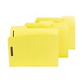Smead Reinforced Classification Folders, 1/3-Cut Tab, Letter Size, Yellow, 25/Box (14939)