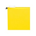 Pendaflex SureHook Reinforced Hanging File Folders, 5-Tab, Letter Size, Yellow, 20/Box (PFX 6152 1/5