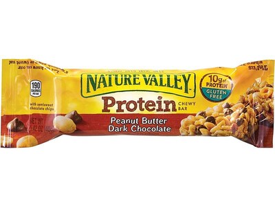 Nature Valley Chewy Gluten Free Peanut Butter Dark Chocolate Protein Bar, 1.42 oz., 18 Bars/Box (220